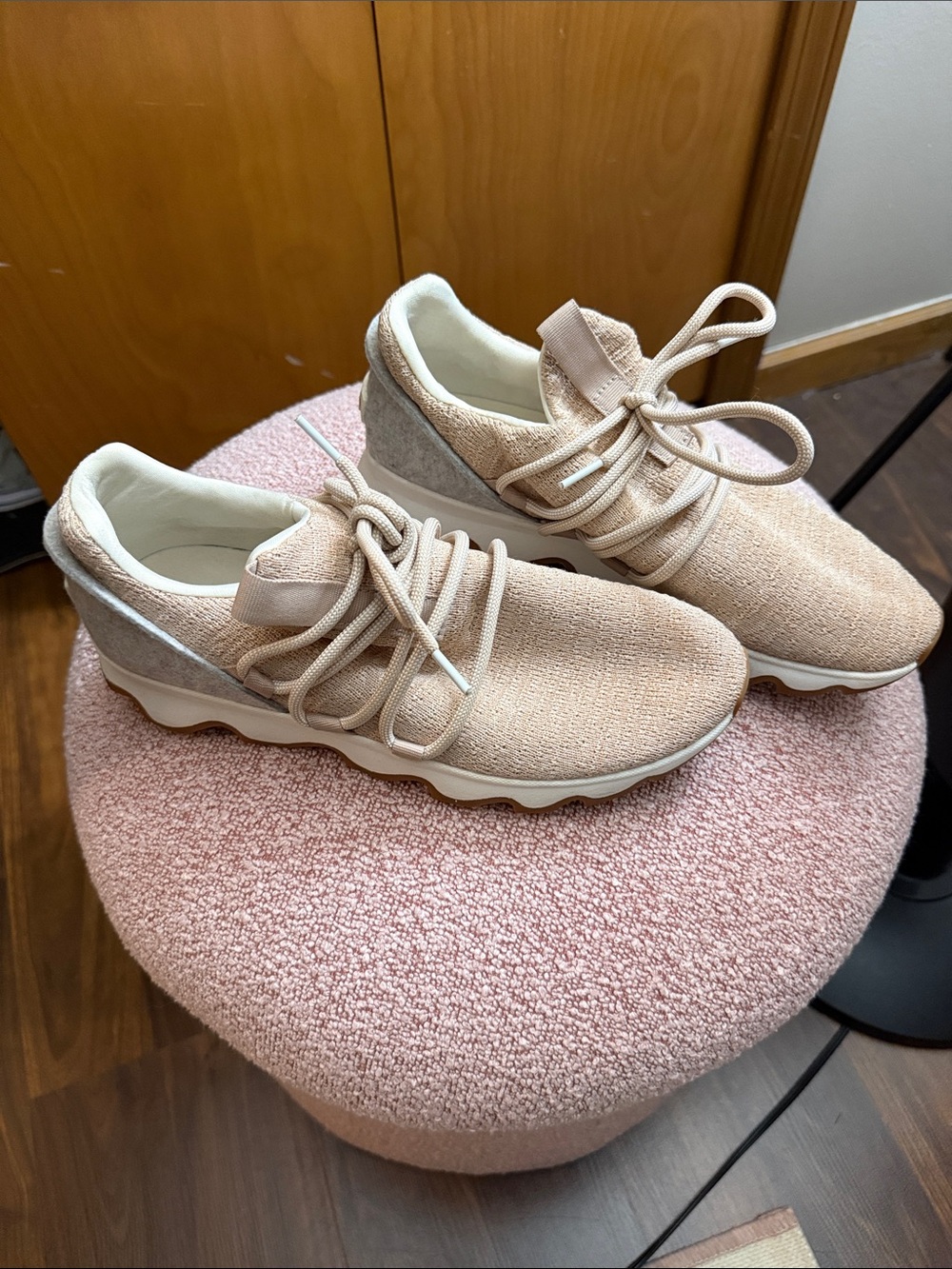 Sorel Women's Blush Knit Lace-Up Sneakers